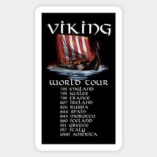 Viking World Tour - Norse Longship - Nordic Maritime History Sticker